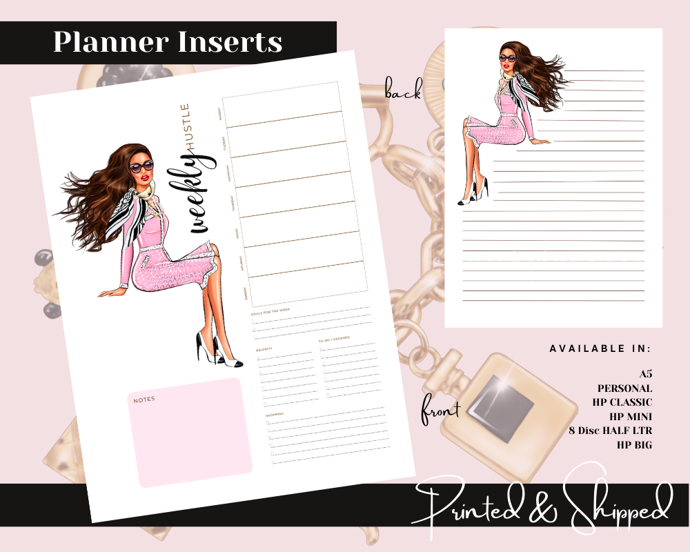 Paris Boss Babe Girl Boss Printed Planner Inserts for A5 Personal HP ...