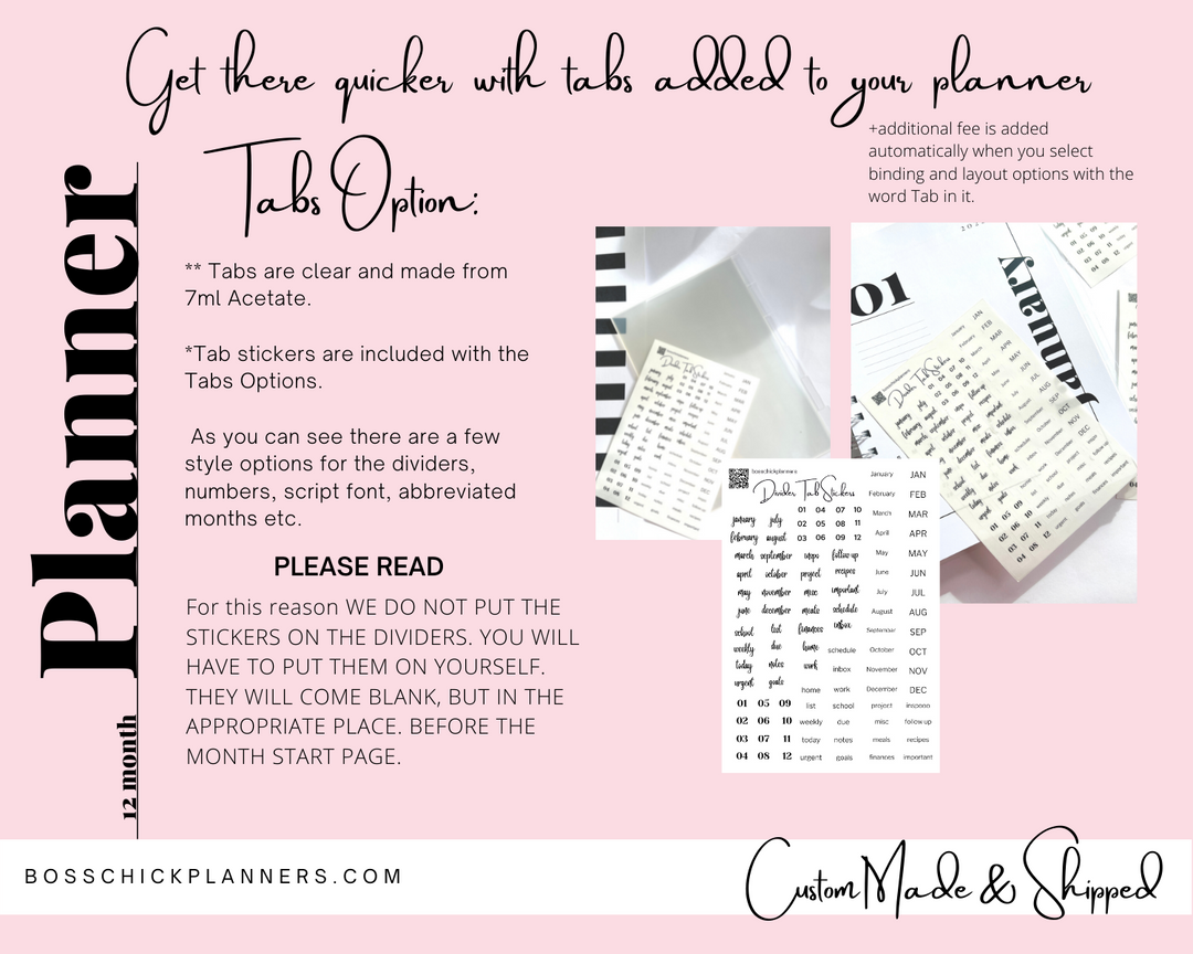 African American Planner Girl - Beautiful 12 Month Planner