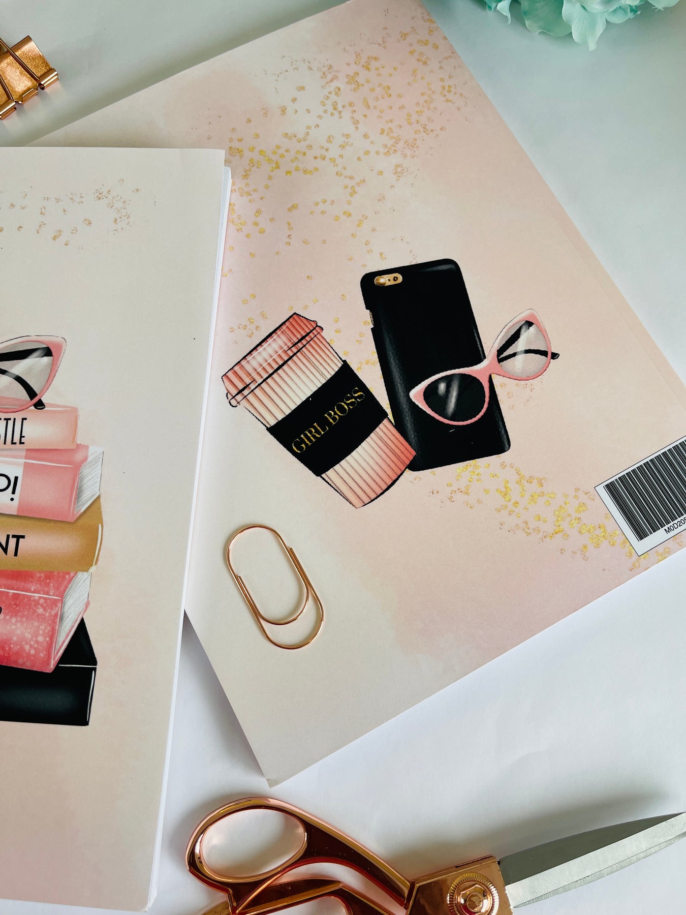 Girl Boss Lady Notebook Journal w/120 Inspirational Quotes & 14 Pink B ...