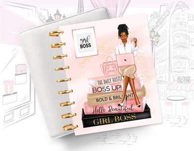 Tea & Book Fashion Girl Planner Dashboard/ Cover Set for Your 